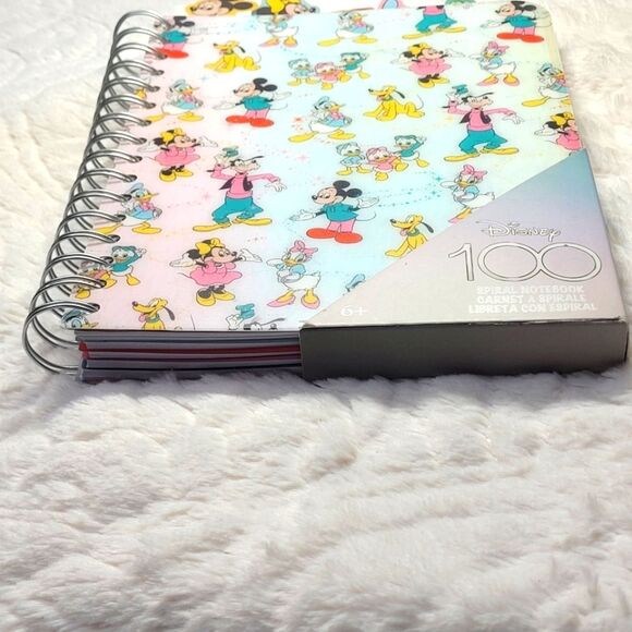 Loungefly Disney 100 Tabbed Journal Spiral Notebook Mickey and Friends New OOS - Picture 6 of 12